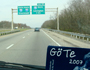 Heimreise: Vorne rechts der Göttinger Terminkalender im Hintergrund der Highway