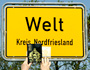 Welt-Ortsschild